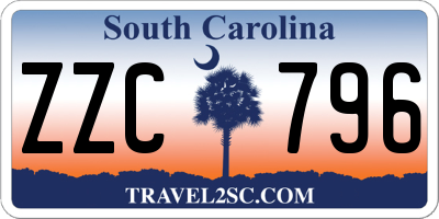 SC license plate ZZC796