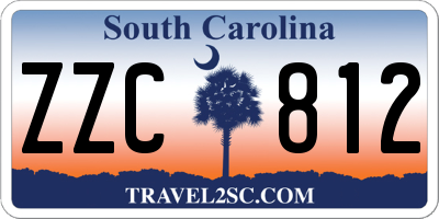 SC license plate ZZC812