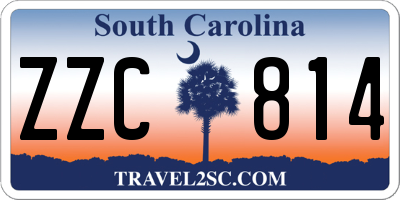 SC license plate ZZC814