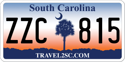 SC license plate ZZC815