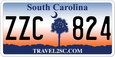 SC license plate ZZC824