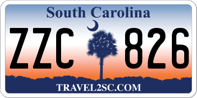 SC license plate ZZC826