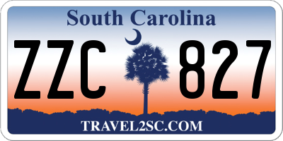 SC license plate ZZC827