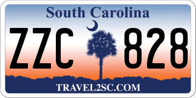 SC license plate ZZC828