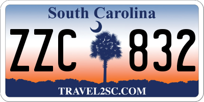 SC license plate ZZC832