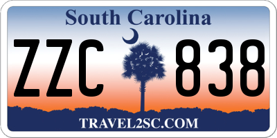 SC license plate ZZC838