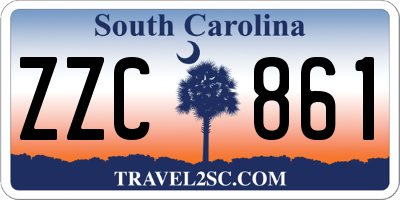 SC license plate ZZC861