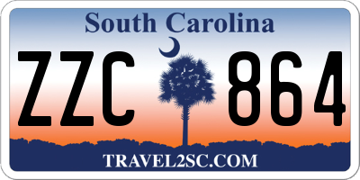 SC license plate ZZC864