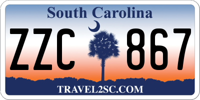 SC license plate ZZC867