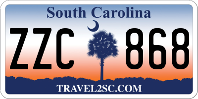 SC license plate ZZC868