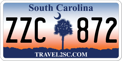 SC license plate ZZC872