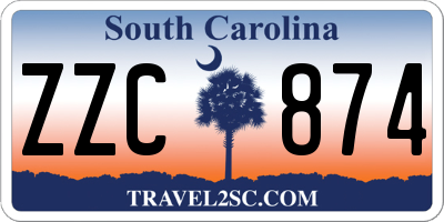 SC license plate ZZC874