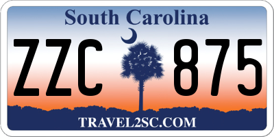 SC license plate ZZC875