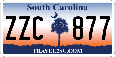 SC license plate ZZC877