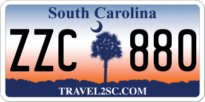 SC license plate ZZC880