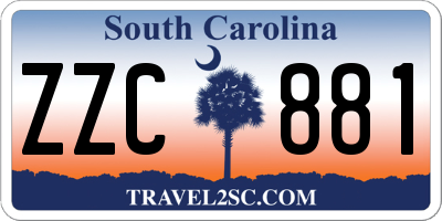 SC license plate ZZC881