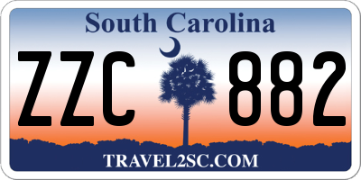 SC license plate ZZC882