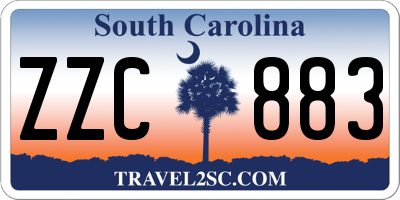 SC license plate ZZC883