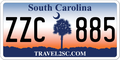 SC license plate ZZC885