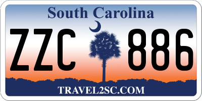 SC license plate ZZC886