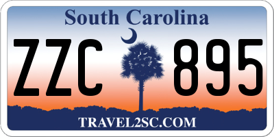 SC license plate ZZC895