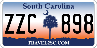 SC license plate ZZC898