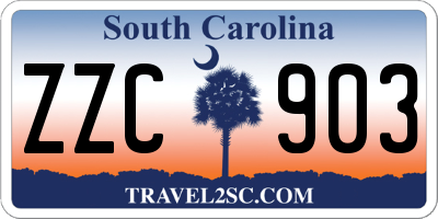 SC license plate ZZC903