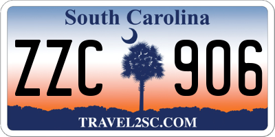 SC license plate ZZC906