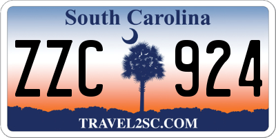 SC license plate ZZC924