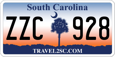 SC license plate ZZC928