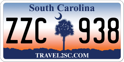 SC license plate ZZC938