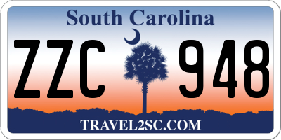 SC license plate ZZC948