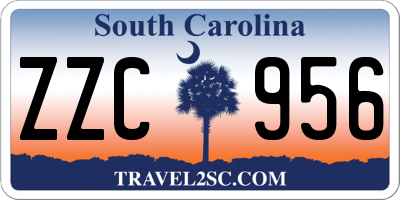 SC license plate ZZC956