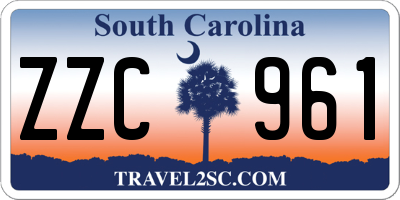 SC license plate ZZC961