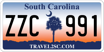 SC license plate ZZC991