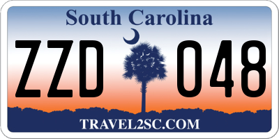 SC license plate ZZD048