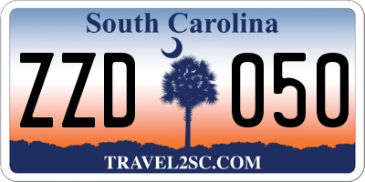 SC license plate ZZD050