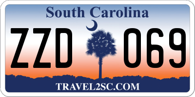SC license plate ZZD069