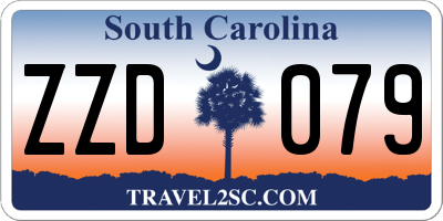 SC license plate ZZD079