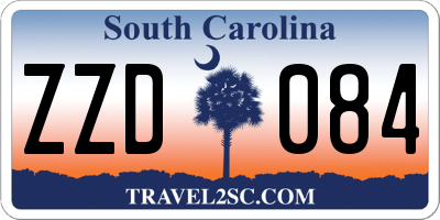 SC license plate ZZD084