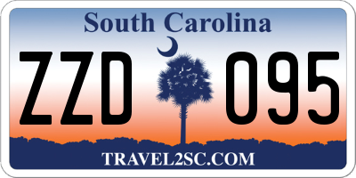 SC license plate ZZD095