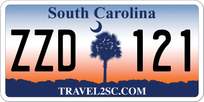 SC license plate ZZD121