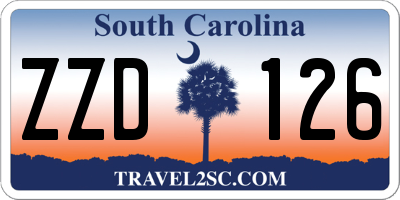 SC license plate ZZD126