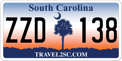 SC license plate ZZD138