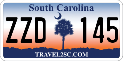 SC license plate ZZD145