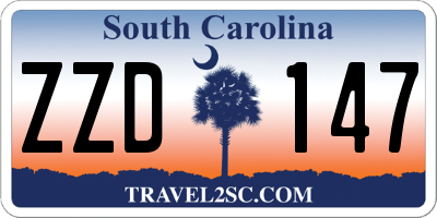 SC license plate ZZD147