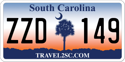 SC license plate ZZD149