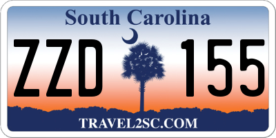 SC license plate ZZD155