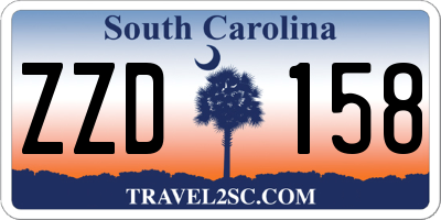 SC license plate ZZD158