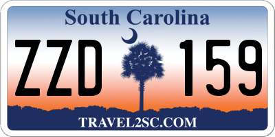 SC license plate ZZD159